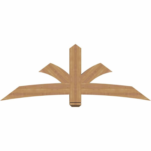 Ekena Millwork Davenport Timber Gable Bracket, Western Red Cedar, 72"W x 27"H x 5 1/2"D x 5 1/2"F, 9/12 Pitch GBW072X27X0606DAV00SWR - main